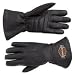 Harley-Davidson&reg; Men's Stock Gauntlet Leather Gloves. Lined goatskin. Logo patch. 98202-07VM