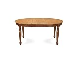 International Concepts T58-6648XBT 48 x 48 x 66 Inch Table Top with Butterfly Leaf - Cinnamon-Espresso