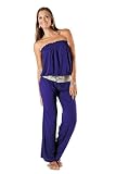 Alkii Full length one-piece Rompers Jumpsuit with elastic bust and waist