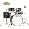 Pacific JR0005SB 5pc Junior Drum Set Standard Black Standard Black