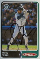 Randy Winn, Seattle Mariners, 2003 Topps Total Autographed Card