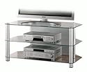 VCM Siena TV-Möbel Aluminium Klargas