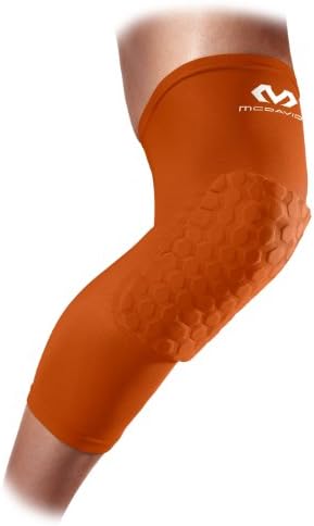 McDavid Sports Medicine 6446 Hex Leg Sleeve, Large, Texas Orange