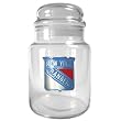 New York Rangers 31oz Glass Candy Jar NHL Hockey
