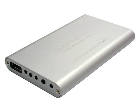 CS Power 2000 mAh USB External Backup Li-ion Battery & Charger For iPhone iPod & Smart Phone - Silver