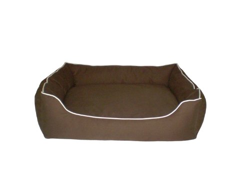Dog Gone Smart Lounger Bed with Repelz-It, Medium, Brown