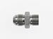Brennan 7005-20-L35-45 - Straight Adapter - 1-1/4 in Male JIC 37? Flare x 35 mm Male Metric