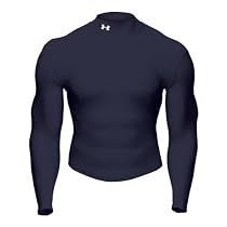 Under Armour ColdGear Mock Long Sleeve T-Shirt (Maroon Small)