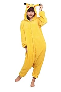 SaiDeng Warm Anime Costume Sleepwear Adult Cosplay Style Pajamas Size XL Pikachu