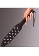 Leather Paddle With Nail Heads (Black;One Size)