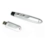 RF Wireless Laser Pointer Presentation Device (Silver Finish) With Page Up/Down Presentation Function and More!