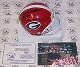 Herschel Walker Autographed Georgia Bulldogs "82 Heisman" and "17 TDs" Mini Football Helmet