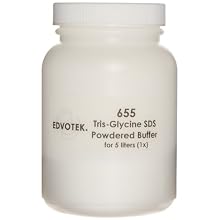 Edvotek 655 Tris-glycine-SDS Buffer for Vertical Polyacrylamide Gel Electrophoresis 10x for 5L, 500ml Capacity