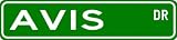 AVIS Street Sign ~ Personalized Family Lastname Sign ~ Gameroom, Basement, Garage Sign **