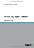 Warum ist Georg B�chners 'Dantons Tod' ein seltener Unterrichtsgegenstand?