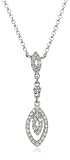 14k White Gold Diamond Pendant (1/8 cttw, G-H Color, SI2 Clarity)