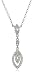 14k White Gold Diamond Pendant (1/8 cttw, G-H Color, SI2 Clarity)