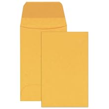 Columbian CO544 (#5-1/2) 3-1/8x5-1/2-Inch Coin Lightweight Brown Kraft Envelopes, 500 Count