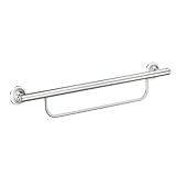 UPC 034584020857 product image for Moen LR2350DCH Grab Bar with Integrated Towel Bar, Chrome | upcitemdb.com