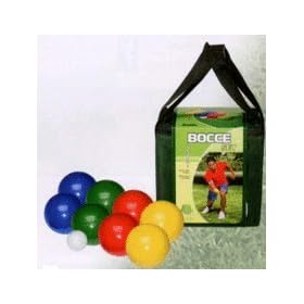 Click here to buy Recreational 84mm Bocce Ball Set.