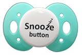 Lots to Say Pacifier - Snooze Button (Teal)