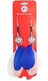 Chicago Cubs MLB Team Color Feather Hair Clip