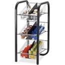 Officemate BreakCentral Breakroom 3 Tier Condiment and Coffee Pod Organizer, Black (28007)