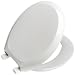 Mayfair 20B 020 Designer Series Plastic Toilet Seat with Hex-Tite Bolt System, Round, Crane White
