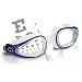 Aqua Sphere Eagle Swim Goggles & Optic Lenses - Blue Frame with Diopters