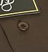 Elegant Men's Button Down Brown Dress Shirt