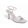 Love Knot in White Satin Color: White Silk Satin, Size: 7.5, Width: BB (Medium)