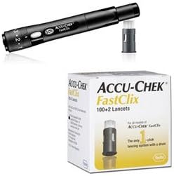 Accu-Chek Fastclix Lancing Device w/ FastClix Lancets - 102ct