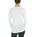 CordiU Plain Round Scoop Neck Long Sleeve Stretch Solid Top T Shirt S M L 10286