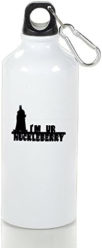 CHA CUPS I AM YOUR HUCKLEBERRY AND SUPERBAT Sports Water Bottle Portable Flask With Carabiner Hook White