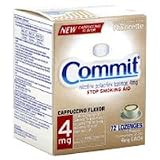 Commit Stop Smoking Aid 4 mg Lozenges, Cappuccino Flavor - 72 Ea