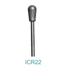 Buy ICR22 - 150 Grit Diamond Bur - 3 32 Shank (Made In USA) - Rounded Inverted Cone -... by Lasco now!