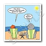 Rich Diesslins Funny General - Editorial Cartoons - Conan O Brien Horny Manatee - Iron on Heat Transfers