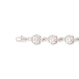 Sterling Silver Claddagh Bracelet - 7