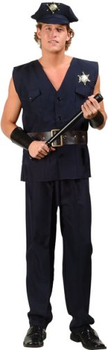 Men's Sexy Cop Costume (Size:X-Large 44-46)