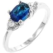 Isady - Maelis Saphir - Bague femme - Anneau rhodi� - Oxyde de zirconium bleu - T 50
