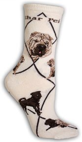 Sharpei Natural Argyle Socks