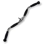 Revolving curl bar with rubber knob