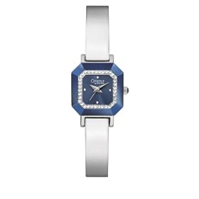 Caravelle by Bulova Ladies 43L123 Crystal Blue Dial Bangle Watch