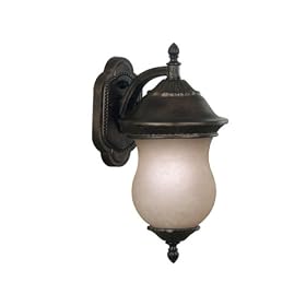 Kenroy Home 80540GBRZ Repartee One-Light Small Wall Lantern with 6-Inch French Scavo Glass... by Kenroy Home