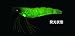 Yo-Zuri Crystal 3D Shrimp Slow Sinking Lure, Luminescent Aurora Chartreuse, 3 1/2-Inch