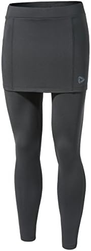 TM-WP36-DG_Small j-m Tesla Women's Thermal Fleece Coldgear Compression Baselayer Pants Leggings Capri Shorts Tights WP36