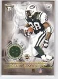 2001 Titanium Double Sided Jerseys #46 Chris Martin / Jamal Anderson - New York Jets / Atlana Falcons (Piece of Authentic Game-Worn Jersey) (Football Cards)