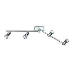 Trio-Leuchten 820510405 Power-LED-Balken 4 Spots � 3x1W GU10 mit Gelenk L: max. 85cm alufarbig/chrom