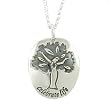 CELEBRATE LIFE Tree of Life Pendant in Sterling Silver on a 16" Rolo Chain, #7908