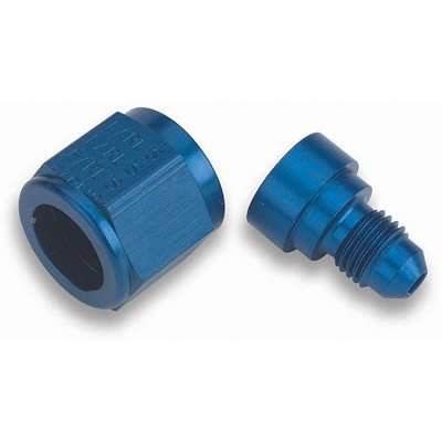 Earl's 9892064 Blue Anodized Aluminum -6AN Female to -4AN Male Flare Reducer